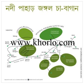 This is a Tourist Map who atr interested in Darjeeling Tea Tourism